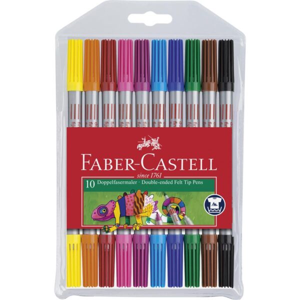 Carioca 10 Culori 2 Capete Faber-Castell