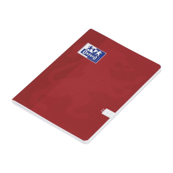 CAIET OXFORD A5, 48 FILE, HÂRTIE OPTIK 80 g/mp, PEFC, COPERTĂ PLASTIFIATĂ FLEXIBILĂ SOFT TOUCH, MARGINI LINIATE, COLȚURI ROTUNJITE, PĂTRĂȚELE, MOTIV TOUCH TREND - imagine 4
