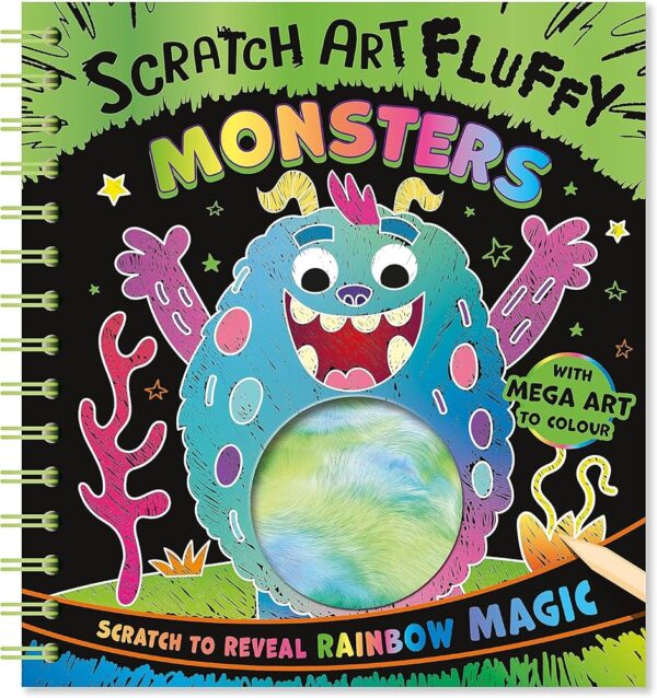 Monștri simpatici- Scratch Art Pufos