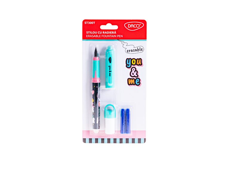 Stilou cu radieră You&Me Turcoaz