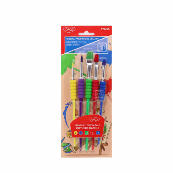 Pensule set 5 păr sintetic DACO