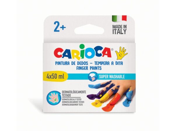 Acuarele Finger Paint Carioca 4x50 Ml
