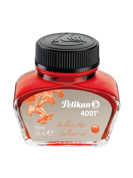 Cerneală 4001 în călimară 30 ml, culoare roșu