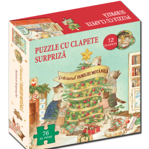 Craciunul Familiei Motanila Carte Puzzle Brownridge Lucy Didactica Publishing House