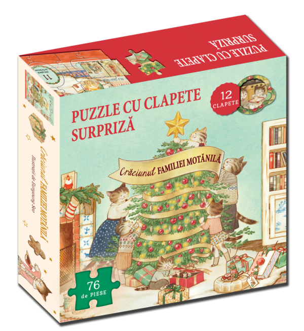 Crăciunul familiei Motănila - carte + puzzle