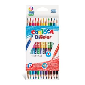 Creioane Color Carioca Bi Color 12 Set