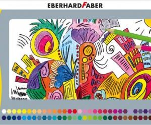 Creioane Colorate 72 Culori Cutie Metal Eberhard Faber 24342 1 1647514788