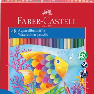 Creioane Colorate Acuarela 48 Buc Pensula Fabercastell 11443 1 1684910748 (1)