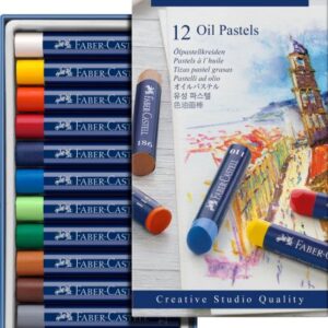 Creioane Ulei Pastel 12 Culori Fabercastell 11486 2 16379280797003