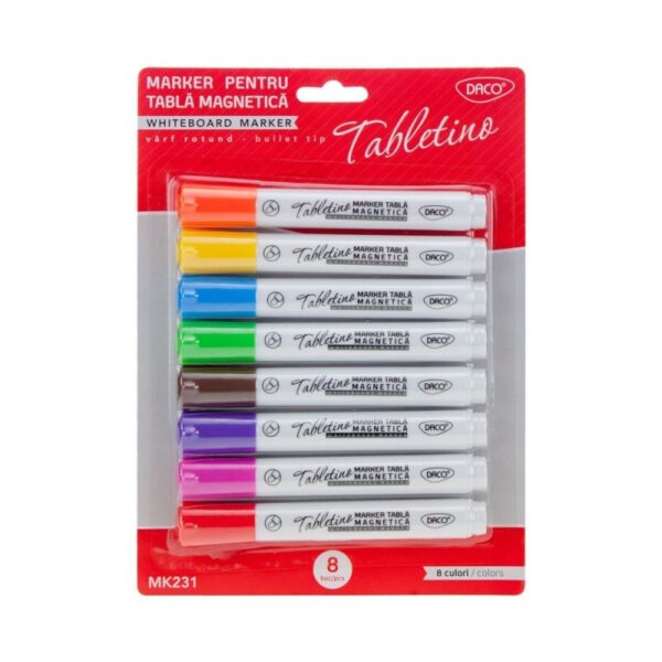 Marker Tabla Magnetica Tabletino Set 8 Daco