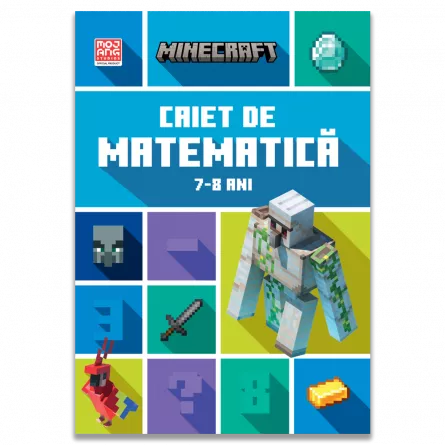 Minecraft - Caiet de matematică 7-8 ani