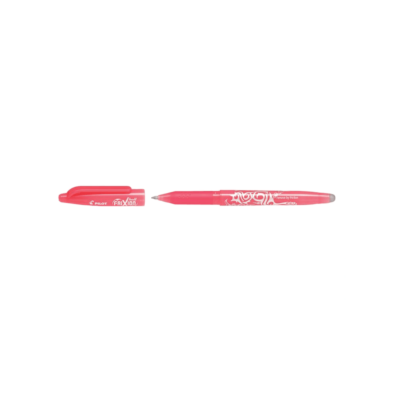 Roller cu cerneală Pilot Frixion Ball diverse culori 0.7 mm cu capac Roz Coral