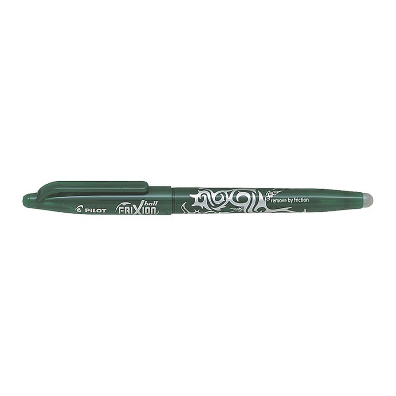 Roller cu cerneală Pilot Frixion Ball diverse culori 0.7 mm cu capac Verde