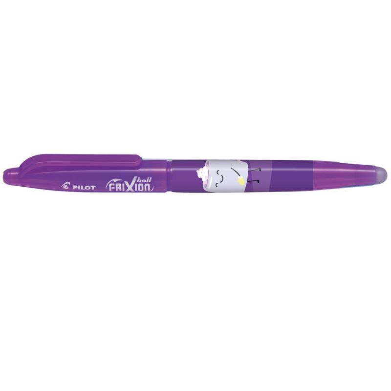 Roller cu cerneală Pilot Frixion Ball Fancy diverse culori 0.7 mm cu capac violet