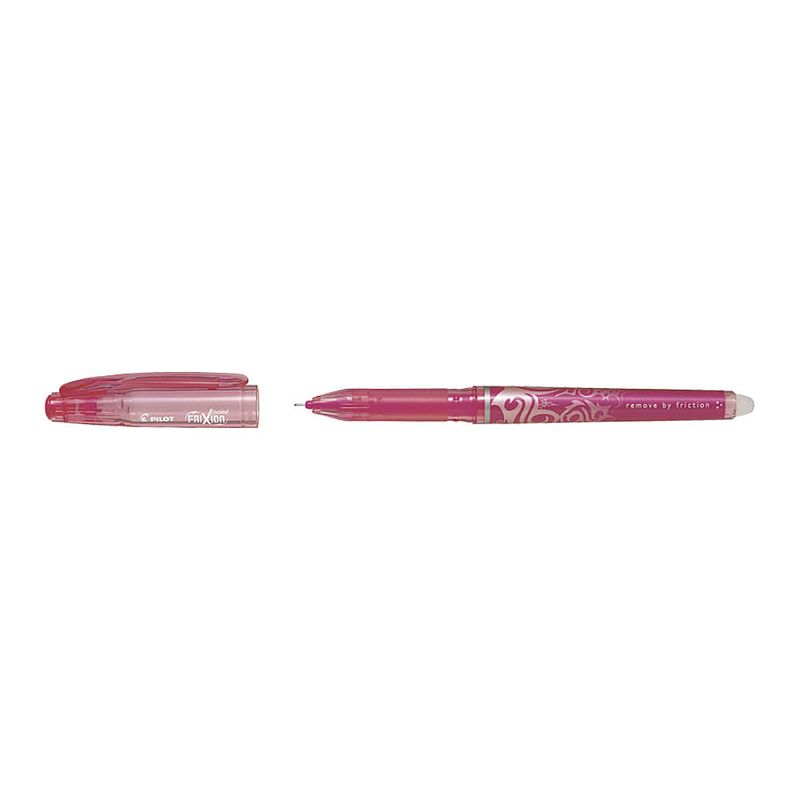 Roller cu gel Pilot Frixion Point diverse culori 0.5 mm cu capac roz