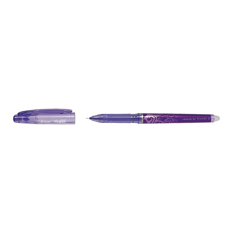 Roller cu gel Pilot Frixion Point diverse culori 0.5 mm cu capac violet
