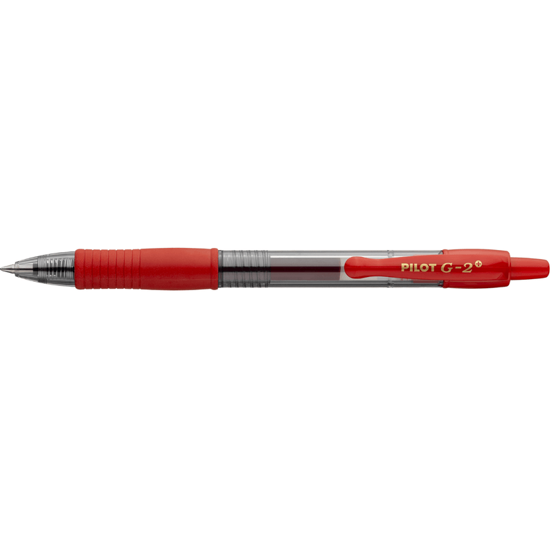 Roller cu gel Pilot G-2 Plus diverse culori 0.7 mm cu click rosu