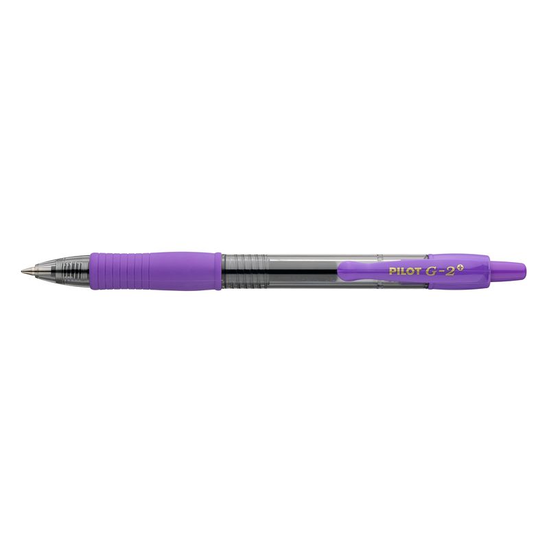 Roller cu gel Pilot G-2 Plus diverse culori 0.7 mm cu click violet