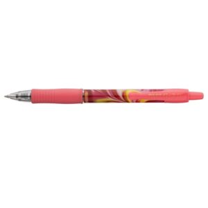 Roller cu gel Pilot G2 Flow diverse culori 0.7 mm cu click roz
