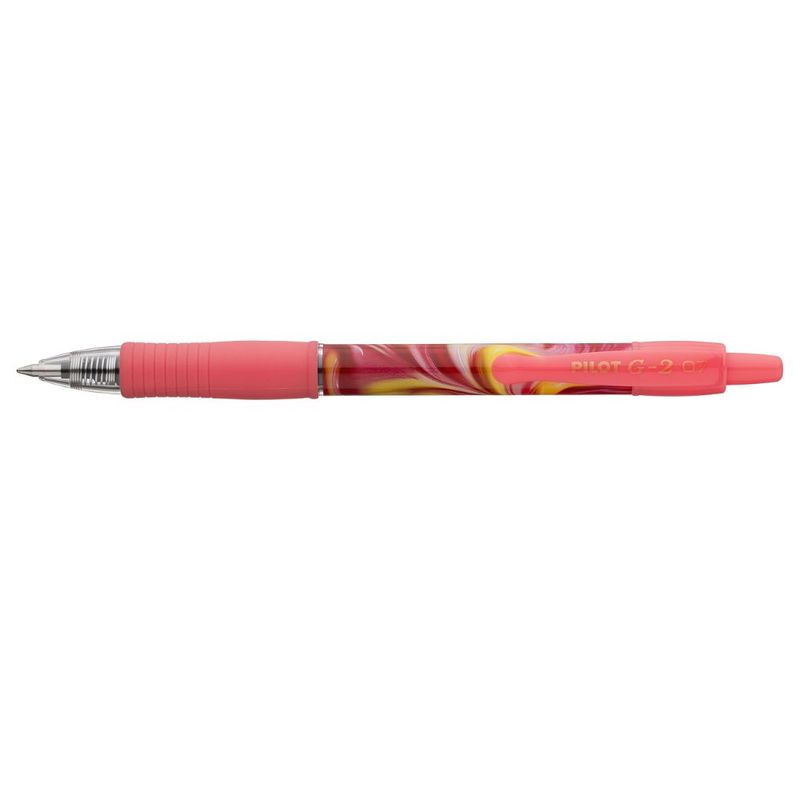 Roller cu gel Pilot G2 Flow diverse culori 0.7 mm cu click roz