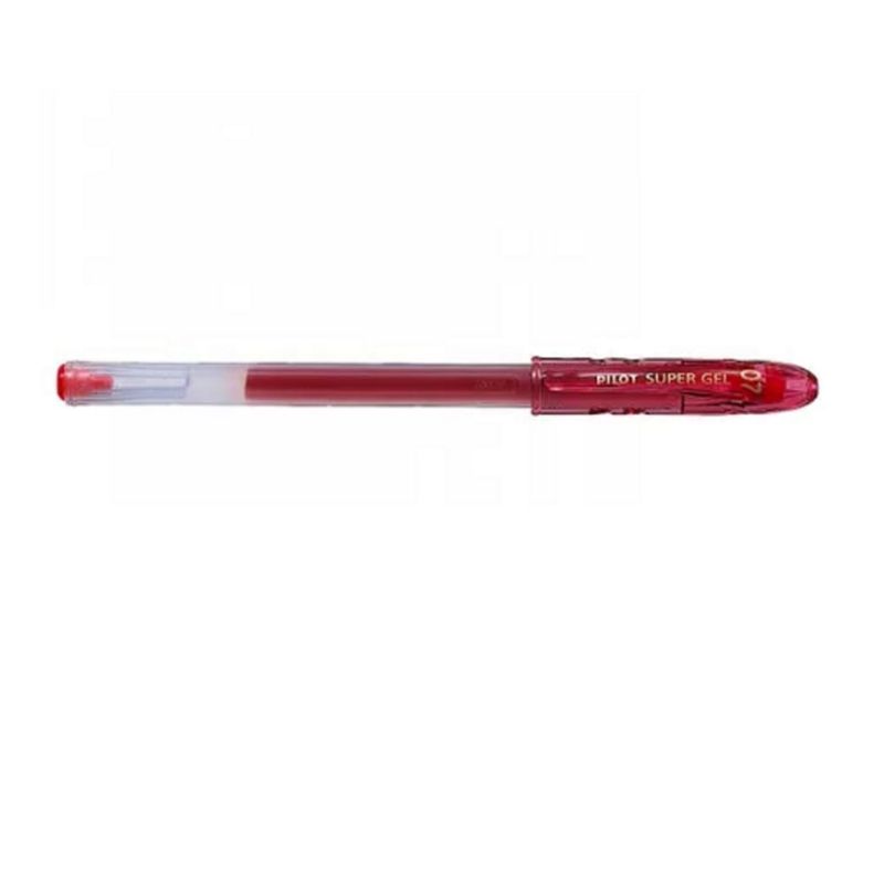 Roller cu gel Pilot Super Gel diverse culori 0.7 mm cu capac rosu