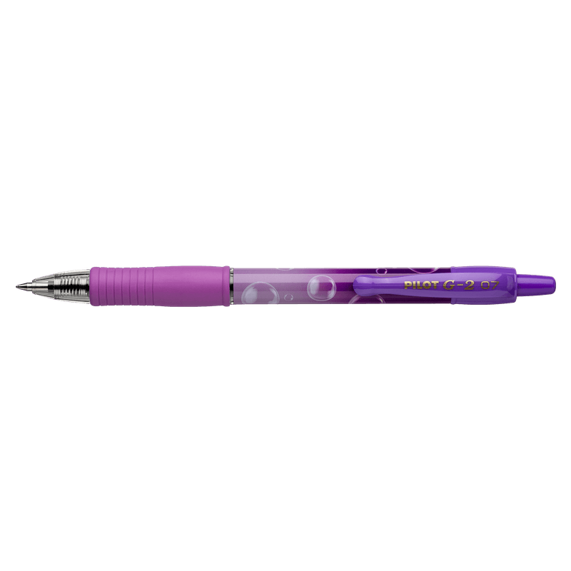 Roller cu gel Pilot G2 Bubble diverse culori 0.7 mm cu click violet