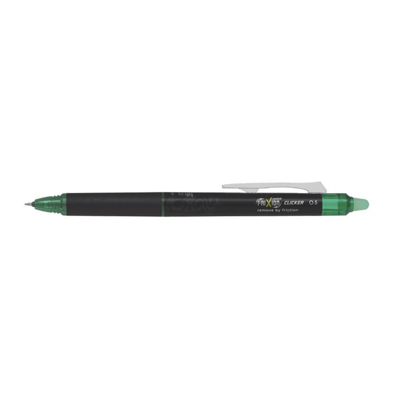 Roller cu cerneală Pilot Frixion Clicker Point diverse culori 0.5 mm Verde