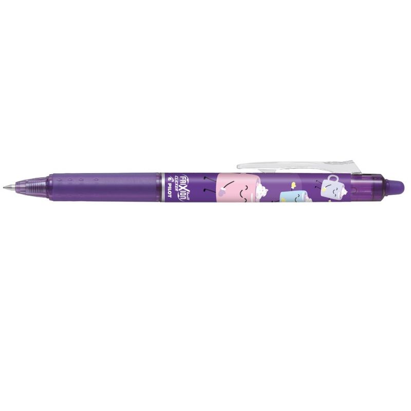 Roller cu cerneala Pilot Frixion Clicker Fancy diverse culori 0.7 mm albastru corp violet