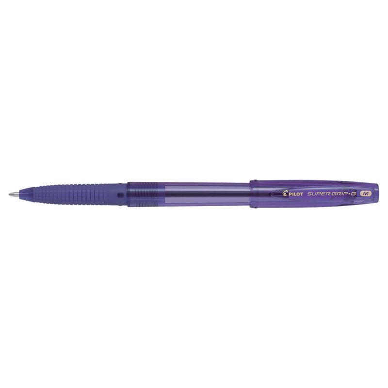 Pix cu bila Pilot Supergrip G diverse culori neon 1.0 mm cu capac violet