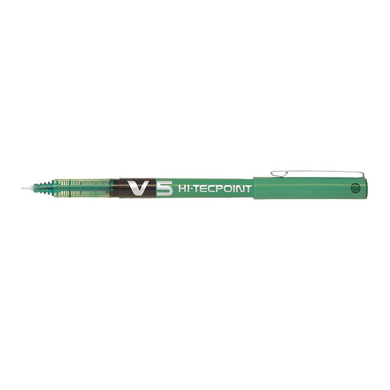 Roller cu cerneala Pilot V5 Hi-Tecpoint diverse culori 0.5 mm cu capac verde