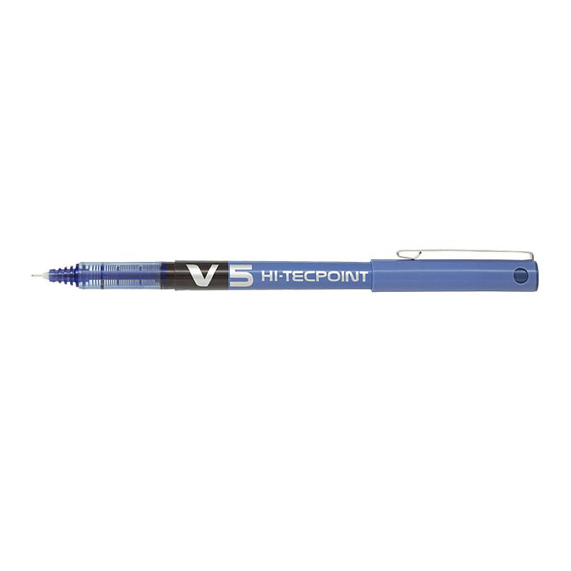 Roller cu cerneala Pilot V5 Hi-Tecpoint diverse culori 0.5 mm cu capac albastru