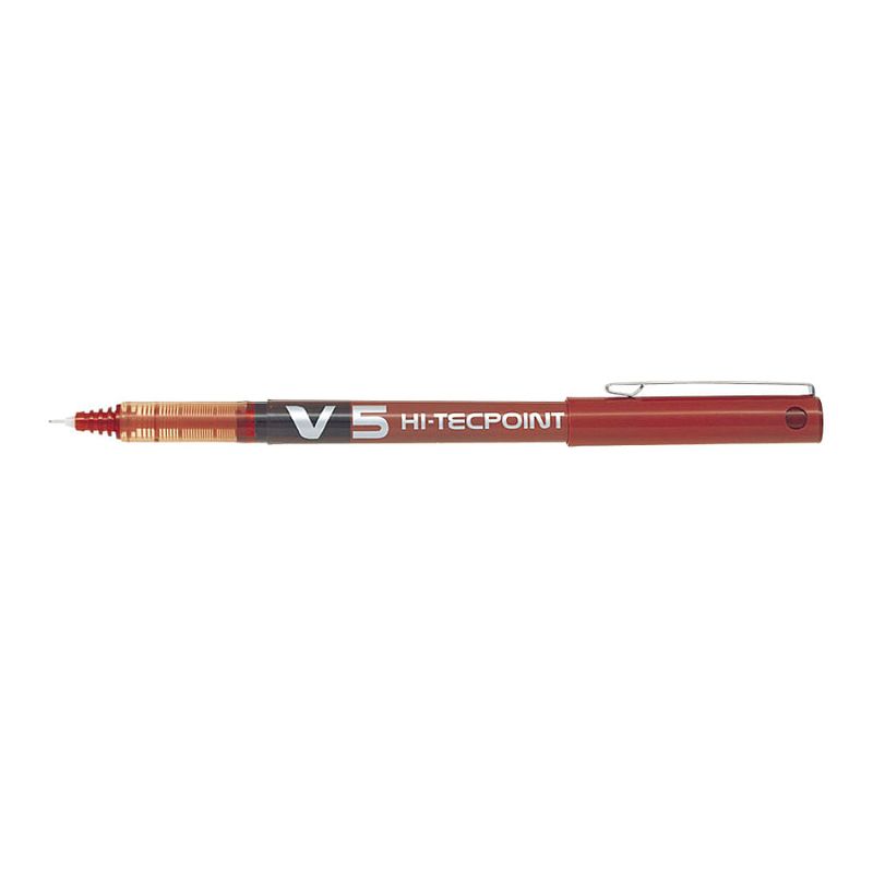 Roller cu cerneala Pilot V5 Hi-Tecpoint diverse culori 0.5 mm cu capac rosu