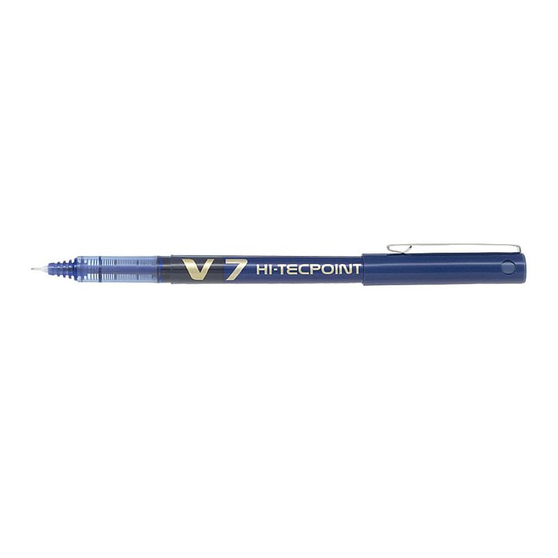 Roller cu cerneala Pilot V7 Hi-Tecpoint diverse culori 0.7 mm cu capac albastru