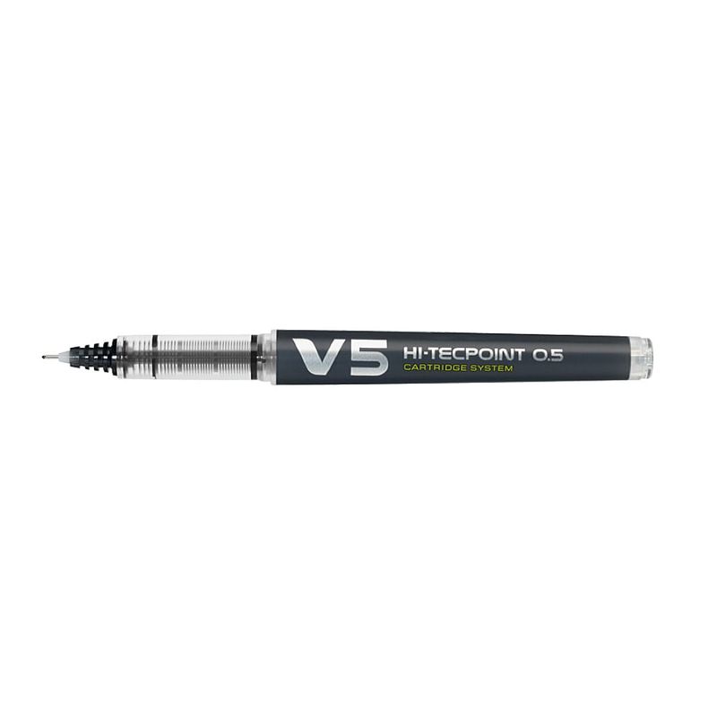 Roller cu cerneală Pilot Hi-Tecpoint V5 Plus reîncărcabil diverse culori 0.5 mm cu capac negru