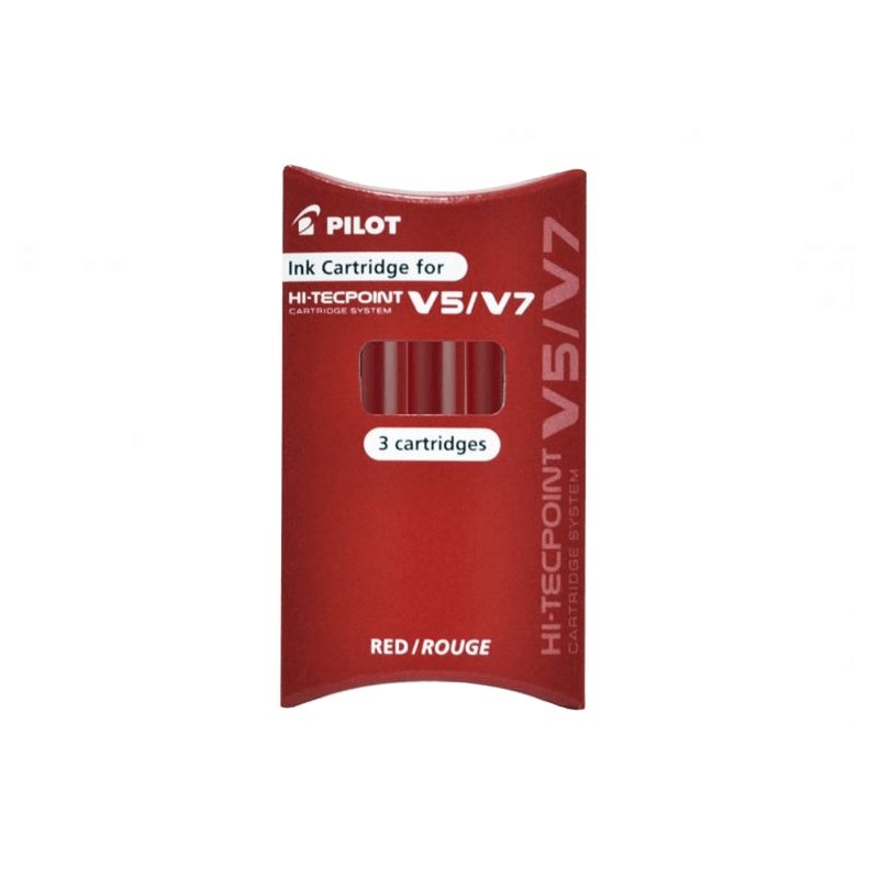 Rezervă roller Pilot V5/V7 Hi-Tecpoint diverse culori 3buc/set Rezerva roller Pilot V5/V7 Hi-Tecpoint diverse culori 3buc/set rosu