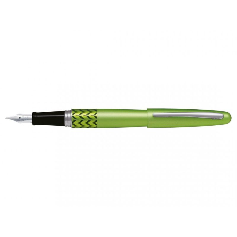 Stilou MR Retro Pop Pilot varf mediu corp metalic verde