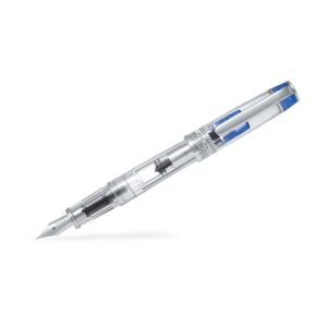Stilou Pilot Prera corp transparent vârf M cu capac accesorii culori diverse albastru