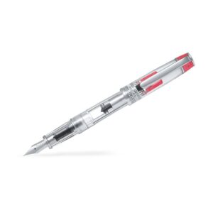 Stilou Pilot Prera corp transparent vârf M cu capac accesorii culori diverse rosu