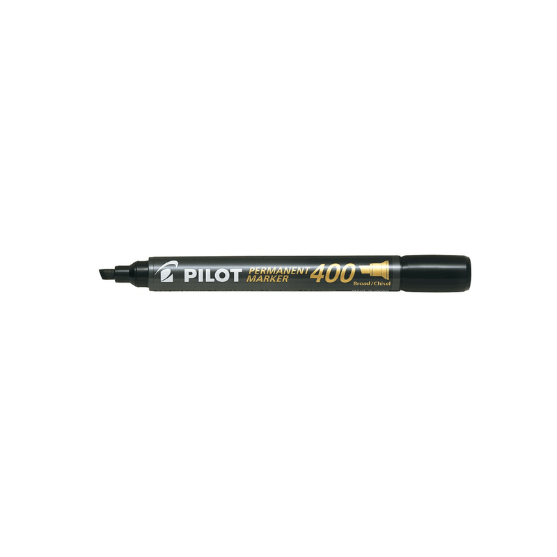 Marker permanent Pilot P400 diverse culori 4 mm varf tesit negru