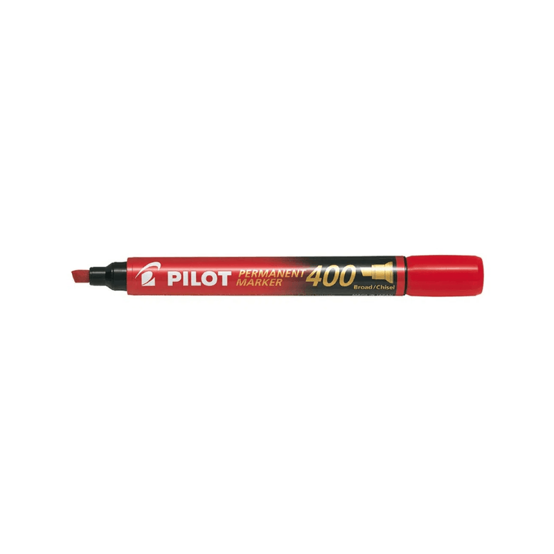 Marker permanent Pilot P400 diverse culori 4 mm varf tesit rosu