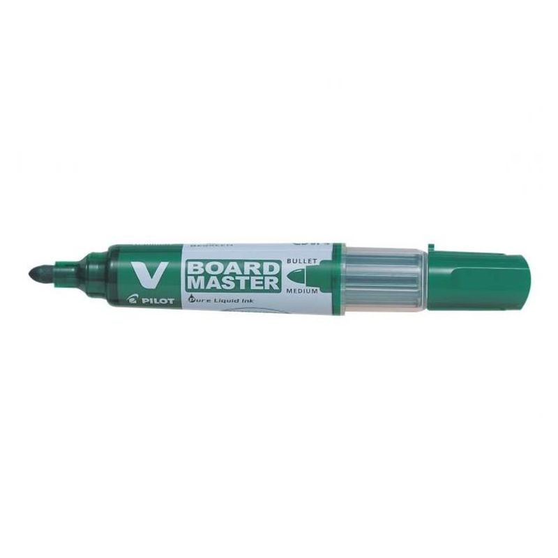 Marker pentru tablă Pilot Vboard Master Plus diverse culori 2,3 mm vârf rotund verde