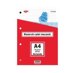 Rezerva Caiet Mecanic A4 50 File Daco Dr