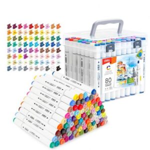 Set 80 Markere Sketching Varf Dublu Rotund 1mmtes 10623594 11 16952825961597