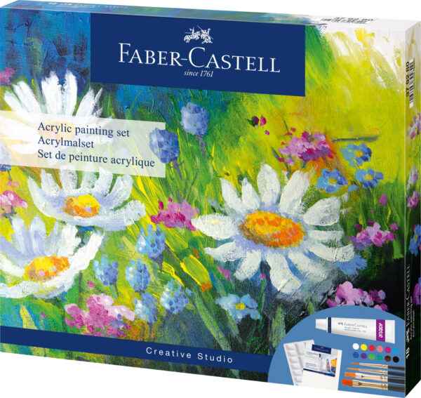 Acrylic Painting Set Incl. Accessories, 18 Pieces