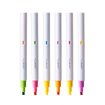 Textmarker Evidențiator 2 capete Nusign Deli