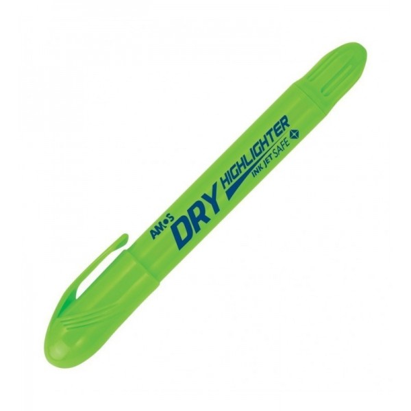 Textmarker Amos Dry, vârf uscat rotund, culori fluorescente - imagine 3