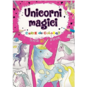 Unicorni Magici. Carte De Colorat Cu Peste 90 De Desene Editura Flamingo